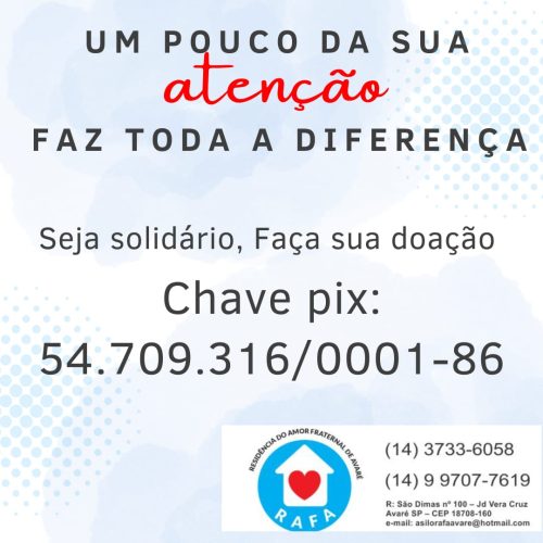 Residência do Amor Fraternal de Avaré - Asilo R.A.F.A.