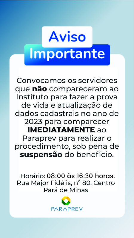 PARAPREV - Instituto de Previdência dos Servidores Públicos do Município de Pará de Minas - Foto 6