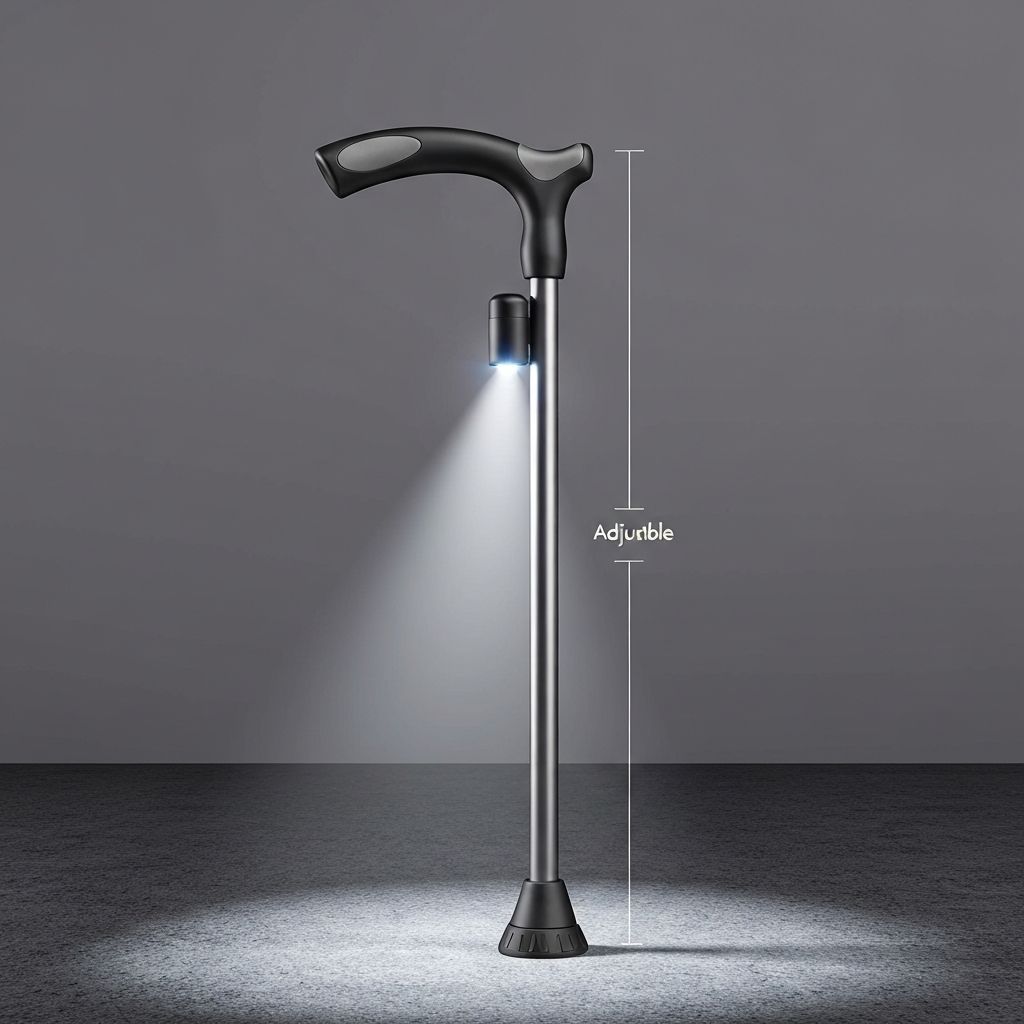 Bengala Dobrável com Luz LED